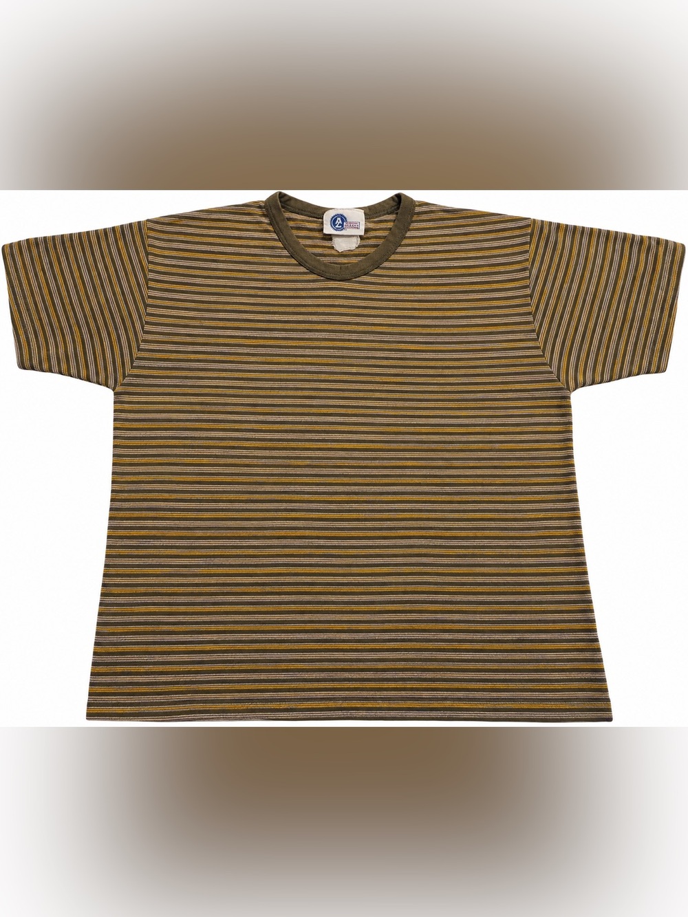 Vintage 90s Arizona Jean Co JCPenney Striped V Neck Boxy T Shirt